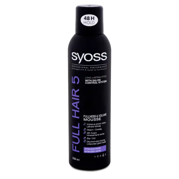 Syoss Full Hair 5 extra erős hajhab 250 ml termékhez kapcsolódó kép