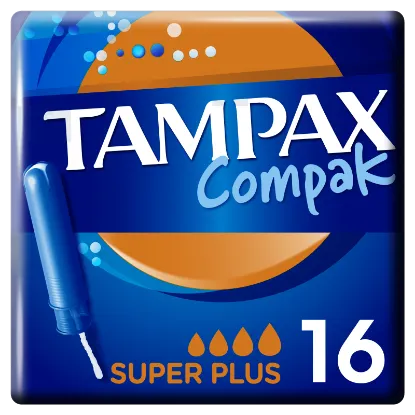 Tampax Compak Super Plus Applikátoros Tampon, 16 db termékhez kapcsolódó kép