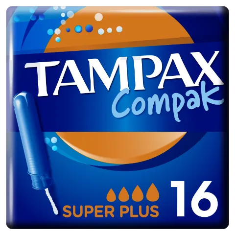 Tampax Compak Super Plus Applikátoros Tampon, 16 db termékhez kapcsolódó kép