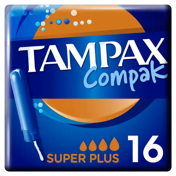 Tampax Compak Super Plus Applikátoros Tampon, 16 db termékhez kapcsolódó kép