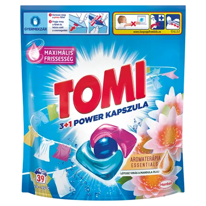 Tomi 3+1 Power Caps AT Lotus Univerzális mosókapszula 40 mosás termékhez kapcsolódó kép