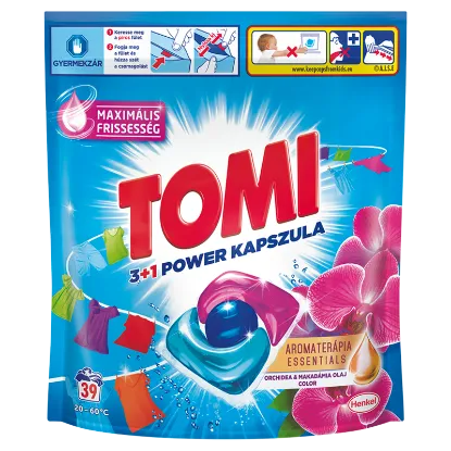 Tomi 3+1 Power Caps AT Univerzális mosókapszula Orchidea & Makadámia olaj 40 mosás termékhez kapcsolódó kép