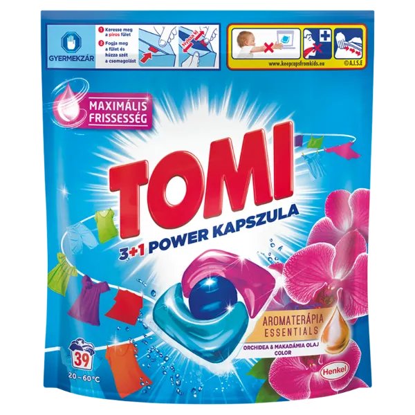 Tomi 3+1 Power Caps AT Univerzális mosókapszula Orchidea & Makadámia olaj 40 mosás termékhez kapcsolódó kép