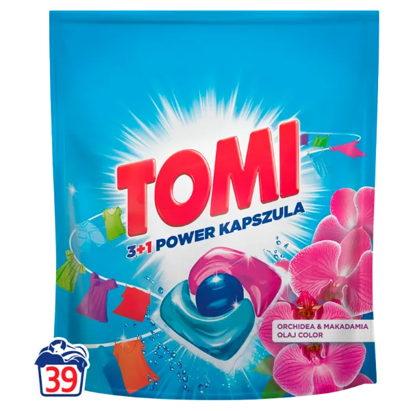 Tomi 3+1 Power Caps AT Univerzális mosókapszula Orchidea & Makadámia olaj 40 mosás termékhez kapcsolódó kép