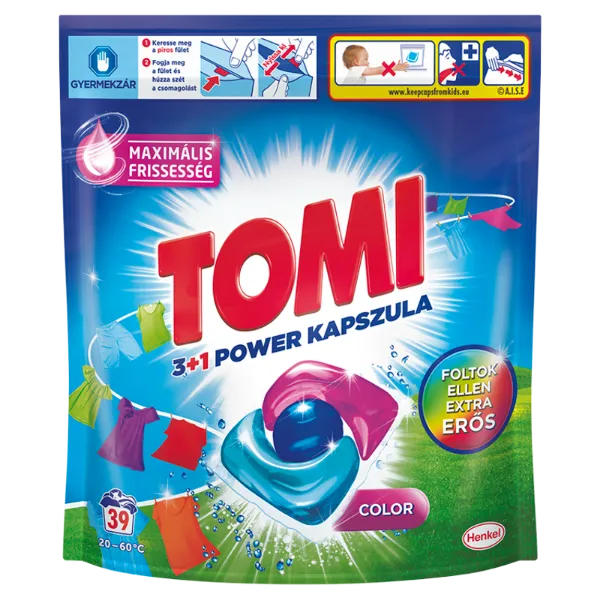 Tomi 3+1 Power Color kapszula 39 mosás 468 g termékhez kapcsolódó kép