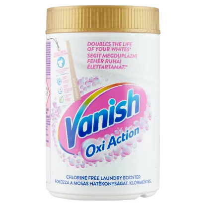 Vanish Oxi Action folteltávolító és fehérítő por 625 g termékhez kapcsolódó kép