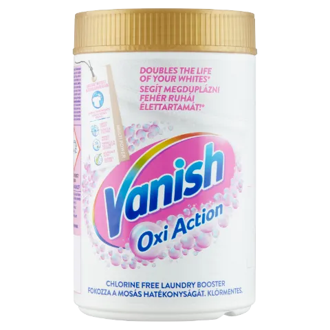 Vanish Oxi Action folteltávolító és fehérítő por 625 g termékhez kapcsolódó kép