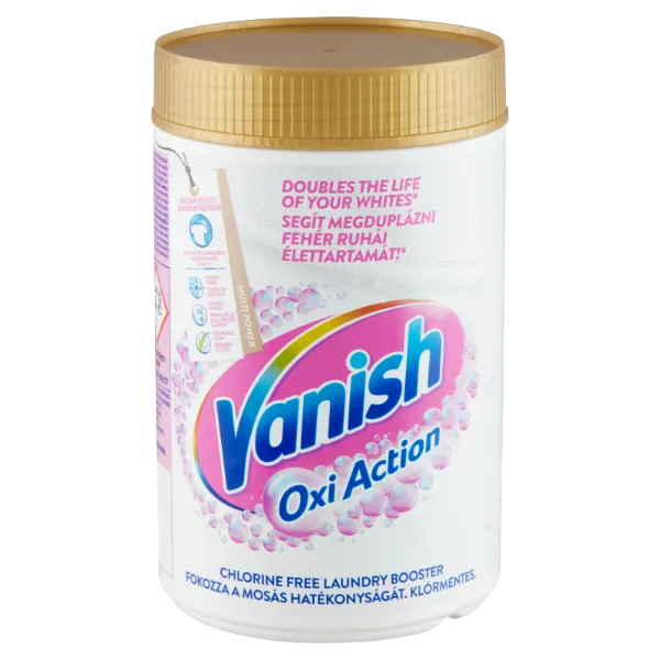 Vanish Oxi Action folteltávolító és fehérítő por 625 g termékhez kapcsolódó kép