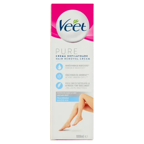 Veet Pure Sensitive Skin szőrtelenítő krém 100 ml termékhez kapcsolódó kép