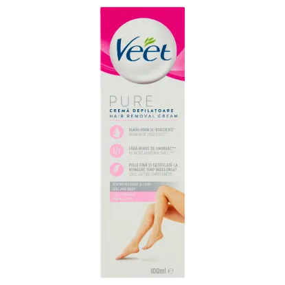 Veet Pure Normal Skin szőrtelenítő krém 100 ml termékhez kapcsolódó kép