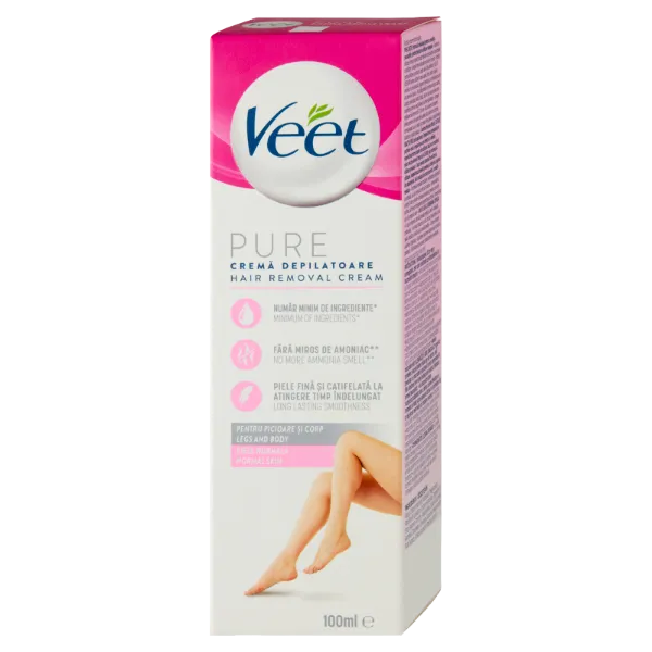 Veet Pure Normal Skin szőrtelenítő krém 100 ml termékhez kapcsolódó kép