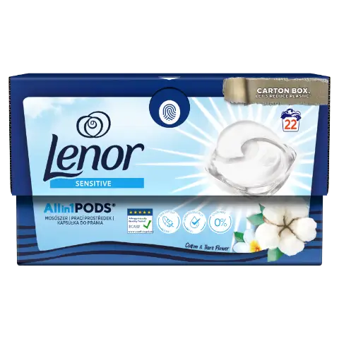 Lenor All-in-1 PodsSensitive Mosókapszula 22 Mosáshoz termékhez kapcsolódó kép