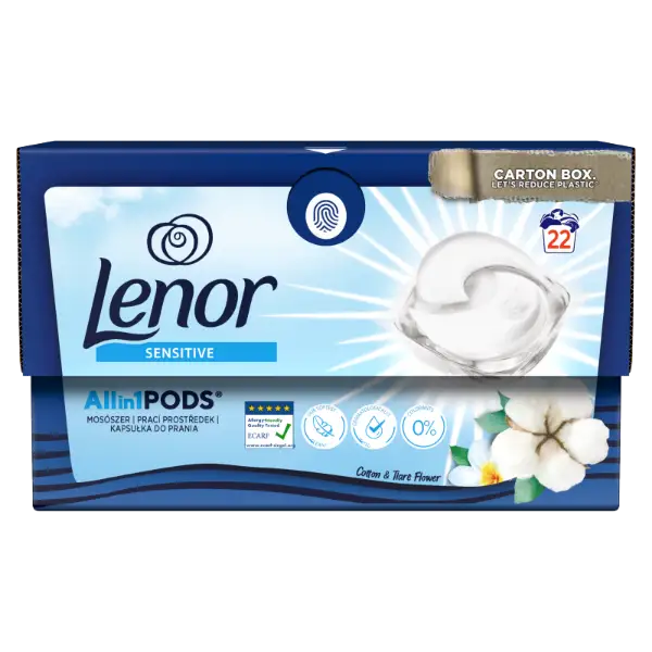 Lenor All-in-1 PodsSensitive Mosókapszula 22 Mosáshoz termékhez kapcsolódó kép