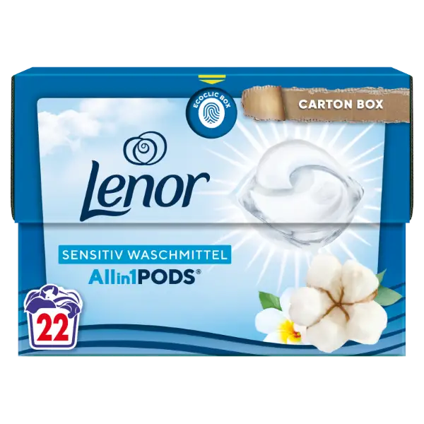 Lenor All-in-1 PodsSensitive Mosókapszula 22 Mosáshoz termékhez kapcsolódó kép