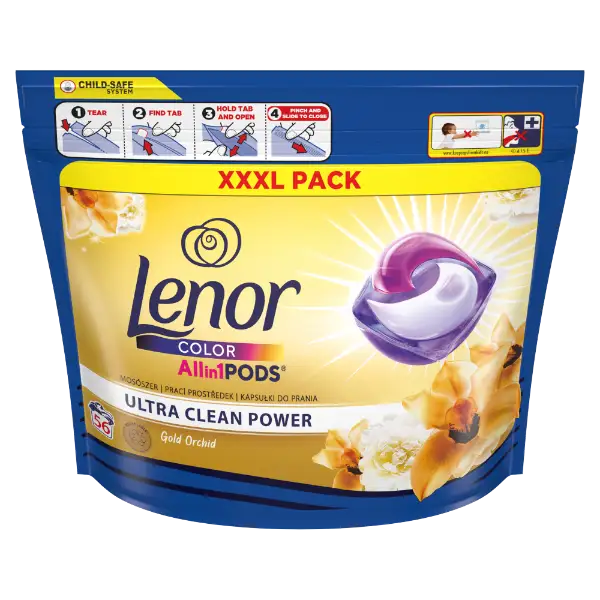 Lenor All-in-1 Pods Gold Orchid Mosókapszula 56 Mosáshoz termékhez kapcsolódó kép