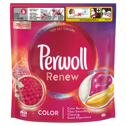 Perwoll Renew Color mosókapszula színes ruhához 32 mosás 432 g termékhez kapcsolódó kép