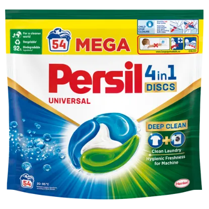 Persil Universal Discs mosókapszula fehér és világos ruhához 54 mosás 1350 g termékhez kapcsolódó kép