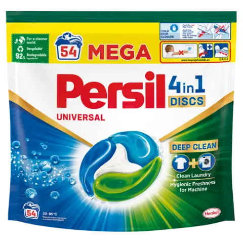 Persil Universal Discs mosókapszula fehér és világos ruhához 54 mosás 1350 g termékhez kapcsolódó kép