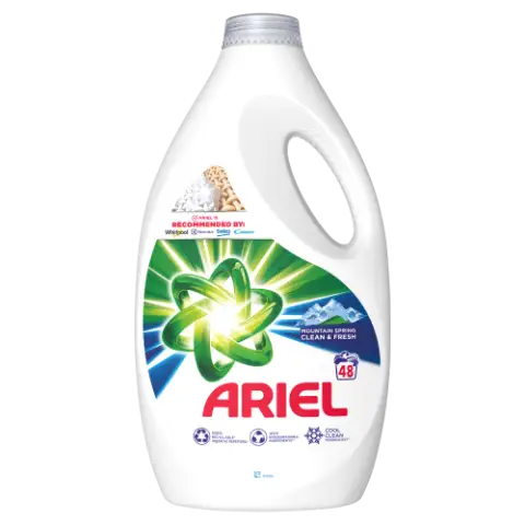 Ariel Folyékony Mosószer 2.4l, 48 Mosáshoz, Mountain Spring Clean & Fresh termékhez kapcsolódó kép