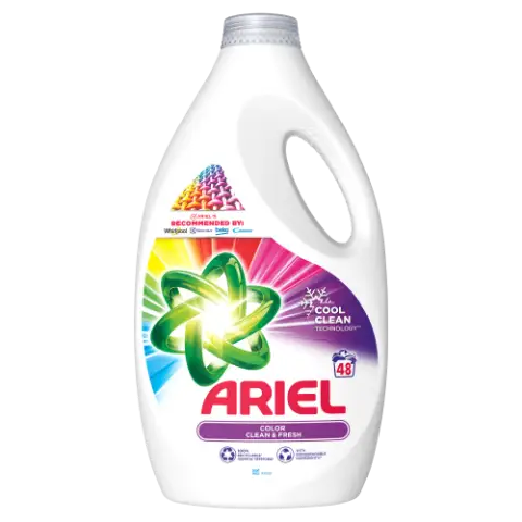 Ariel Folyékony Mosószer 2.4l, 48 Mosáshoz, Color Clean & Fresh termékhez kapcsolódó kép