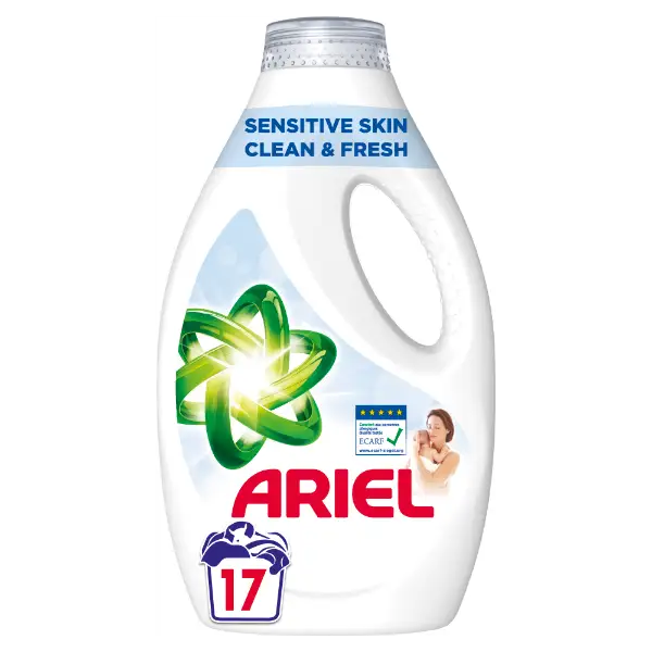 Ariel Sensitive Skin Clean & Fresh Mosószer 850ML, 17 Mosáshoz termékhez kapcsolódó kép