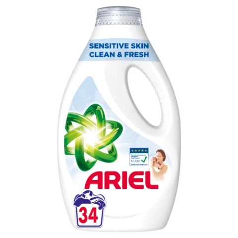 Ariel Folyékony Mosószer Sensitive Skin Clean & Fresh 34 Mosáshoz, 1,7 L termékhez kapcsolódó kép