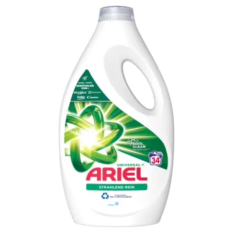 Ariel Folyékony Mosószer Brilliant Clean Universal+ 34 Mosáshoz, 1,7 L termékhez kapcsolódó kép