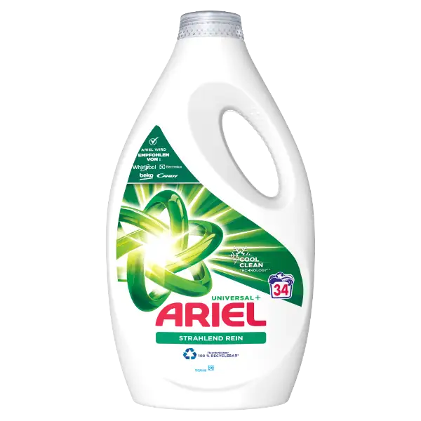 Ariel Folyékony Mosószer Brilliant Clean Universal+ 34 Mosáshoz, 1,7 L termékhez kapcsolódó kép