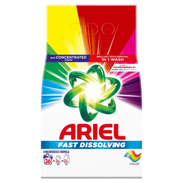 Ariel Color Mosópor, 36 Mosáshoz, 1,98 KG termékhez kapcsolódó kép