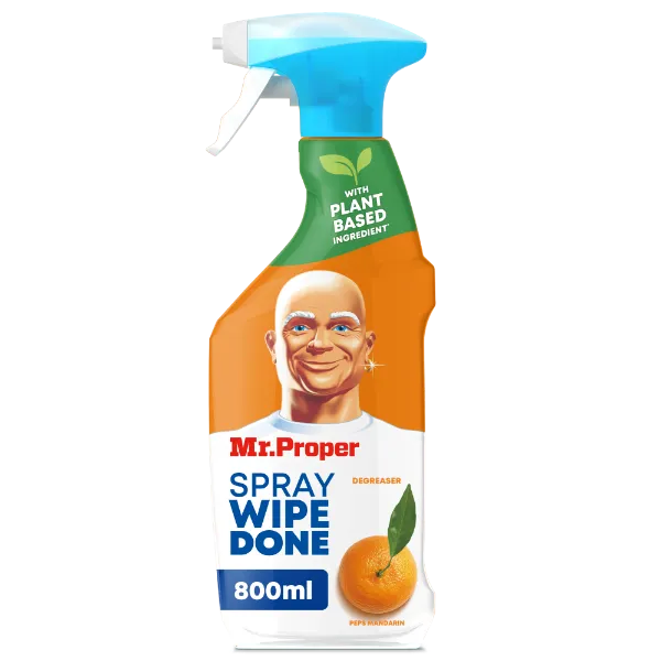 Mr Proper Spray Wipe Done Szórófejes Zsírtalanító Tisztítószer Peps Mandarin 800 ml termékhez kapcsolódó kép