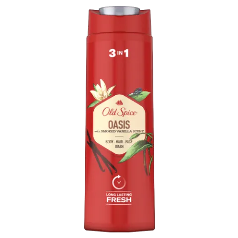 Old Spice Oasis Tusfürdő És Sampon Férfiaknak 400 ml, 3az1-ben, Hosszan Tartó Frissesség termékhez kapcsolódó kép