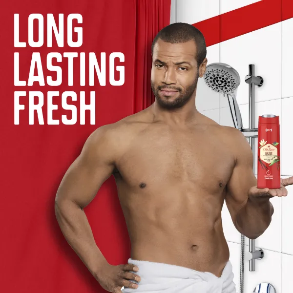 Old Spice Oasis Tusfürdő És Sampon Férfiaknak 400 ml, 3az1-ben, Hosszan Tartó Frissesség termékhez kapcsolódó kép