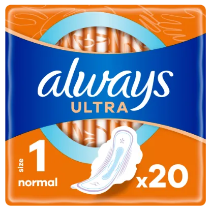 Always Ultra Normal (S1) Szárnyas Egészségügyi Betét, 20 Db termékhez kapcsolódó kép