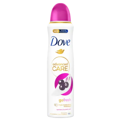 Dove Advanced Care Go Fresh Acai Berry & Waterlily izzadásgátló aeroszol 150 ml termékhez kapcsolódó kép