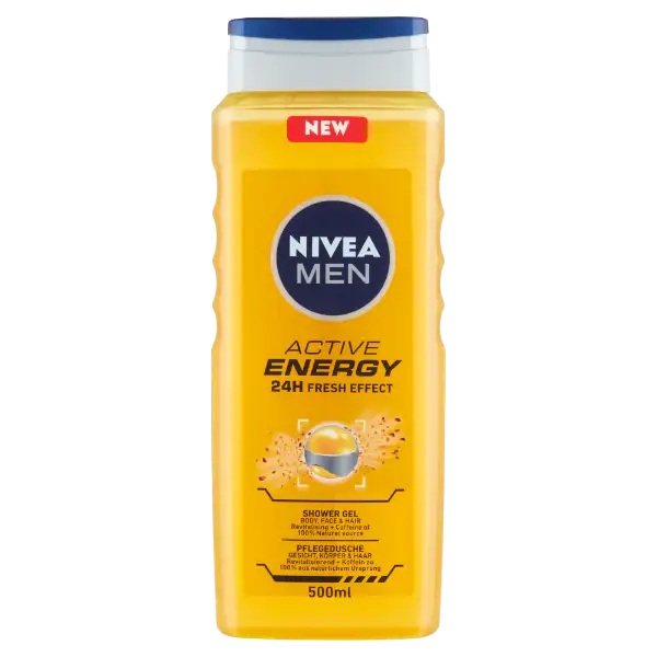 NIVEA MEN Active Energy tusfürdő 500 ml termékhez kapcsolódó kép