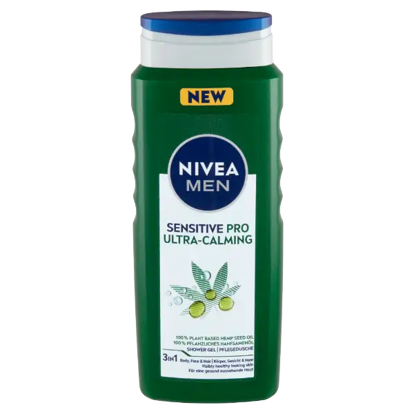 NIVEA MEN Sensitive Pro Ultra-Calming tusfürdő tusoláshoz, arcmosáshoz 500 ml termékhez kapcsolódó kép