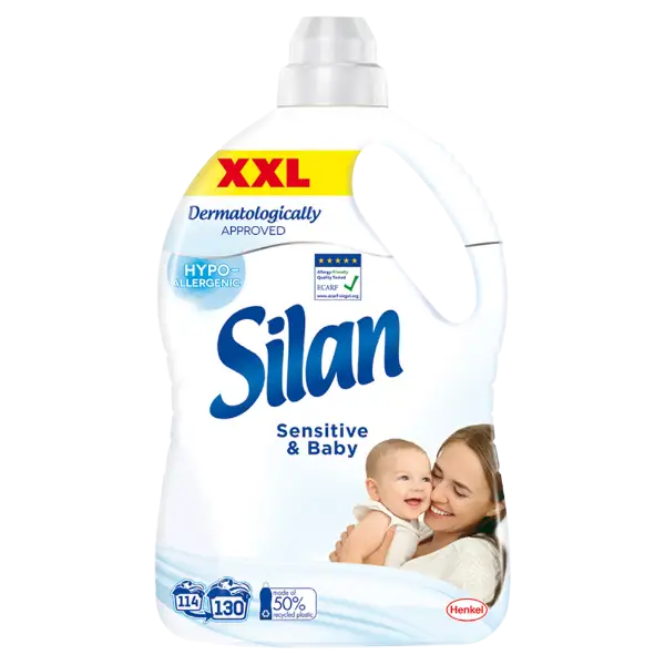 Silan Sensitive & Baby textilöblítő koncentrátum 130 mosás 2860 ml termékhez kapcsolódó kép