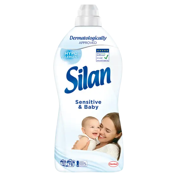 Silan Sensitive & Baby textilöblítő koncentrátum 76 mosás 1672 ml termékhez kapcsolódó kép