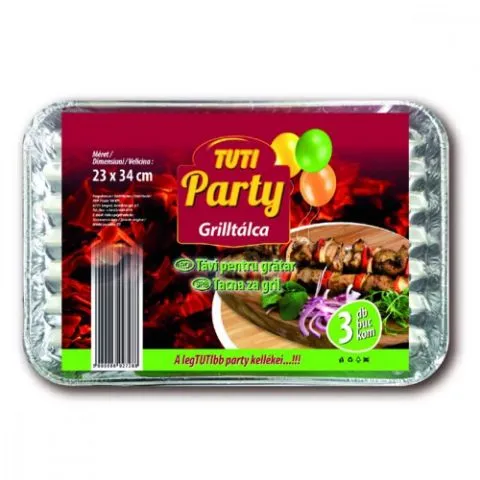 TUTI Party Grilltálca 23x34cm 3cb/csomag termékhez kapcsolódó kép