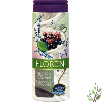 Floren krémtusfürdő 300ml Elderberry&Aloe vera termékhez kapcsolódó kép