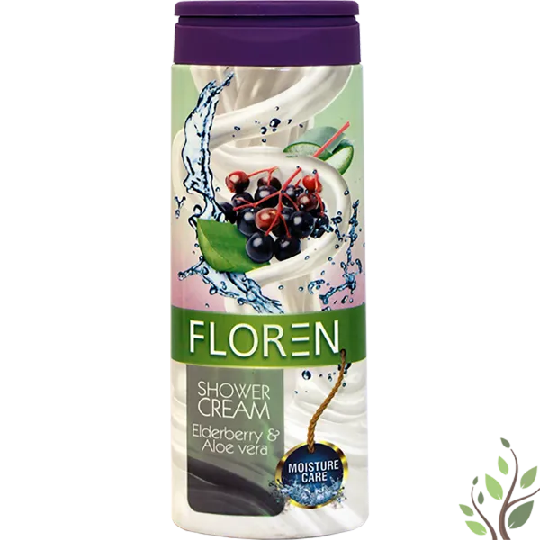 Floren krémtusfürdő 300ml Elderberry&Aloe vera termékhez kapcsolódó kép