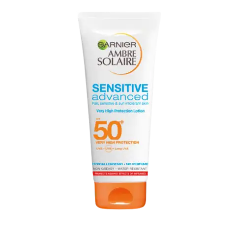 Garnier Ambre Solaire Sensitive Advanced SPF 50+ napvédő testápoló tej 200 ml termékhez kapcsolódó kép