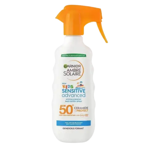 Garnier Ambre Solaire Sensitive Advanced Kids Spray SPF 50+ 270ml termékhez kapcsolódó kép