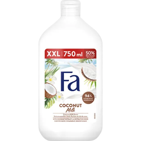 Fa Coconut Milk tus- és habfürdő 750 ml termékhez kapcsolódó kép