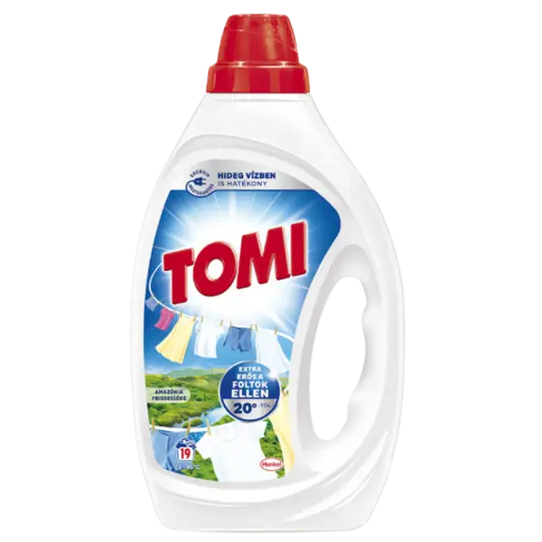 Tomi Amazónia Frissessége folyékony mosószer fehér és világos ruhákhoz 19 mosás 855 ml termékhez kapcsolódó kép