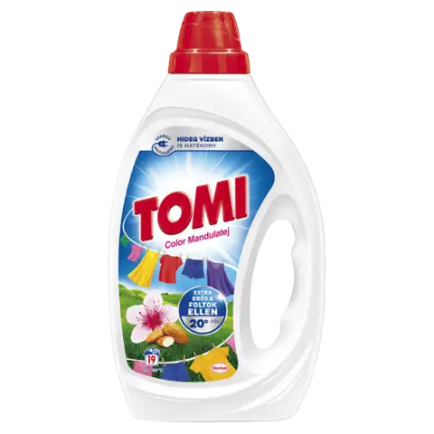 Tomi Color Mandulatej folyékony mosószer színes ruhákhoz 19 mosás 855 ml termékhez kapcsolódó kép