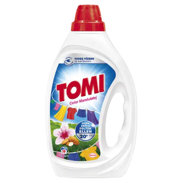 Tomi Color Mandulatej folyékony mosószer színes ruhákhoz 19 mosás 855 ml termékhez kapcsolódó kép