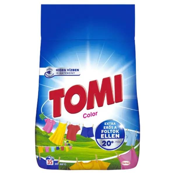 Tomi Color mosószer színes ruhákhoz 35 mosás 2,1 kg termékhez kapcsolódó kép