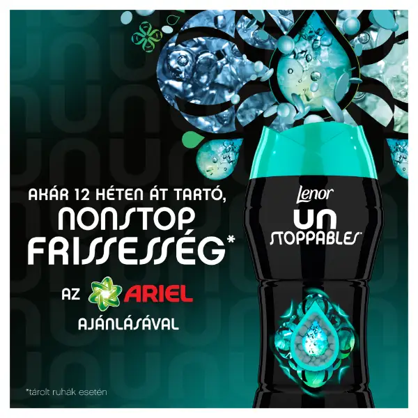 Lenor Unstoppables Fresh Parfümgyöngyök Mosáshoz, 510g termékhez kapcsolódó kép