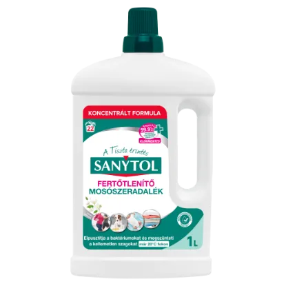 Sanytol Fehér Virágok klórmentes fertőtlenítő mosószeradalék 22 mosás 1 l termékhez kapcsolódó kép